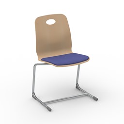 Zeige Details für Gleitkufenstuhl mit Holzschale S1 (Sitz, gepolstert) Bild von Gleitkufenstuhl mit Holzschale S1 (Sitz, gepolstert)