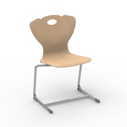 Zeige Details für Gleitkufenstuhl mit Holzschale S2 (ungepolstert) Bild von Gleitkufenstuhl mit Holzschale S2 (ungepolstert)