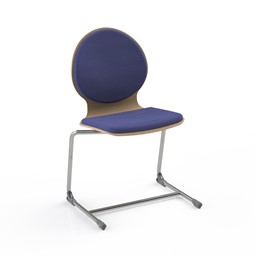 Zeige Details für Gleitkufenstuhl mit Holzschale S3 (Sitz, Lehne gepolstert) Bild von Gleitkufenstuhl mit Holzschale S3 (Sitz, Lehne gepolstert)