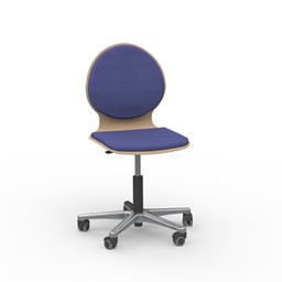 Zeige Details für Drehstuhl mit Holzschale S3 (Sitz, Lehne gepolstert) Bild von Drehstuhl mit Holzschale S3 (Sitz, Lehne gepolstert)