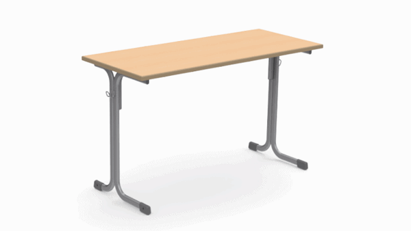 Bild von Kufentisch STC - zweisitzig - 130 cm Tischbreite