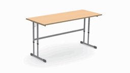 Bild von Kufentisch höhenverstellbar STC - zweisitzig - 150 cm Tischbreite